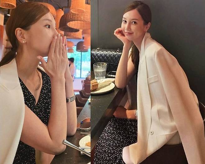 아유미가 생일을 맞아 근황을 전하며 세련된 원피스 패션을 뽐냈다. 사진=아유미 SNS