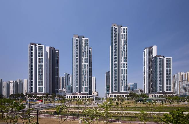 반도건설 ‘고덕 유보라 더 크레스트’ 전경. 반도건설 제공