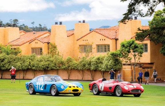 1950~1960년대를 대표하는 페라리 모델 ‘페라리 250 GTO’(왼쪽)와 ‘페라리 250 테스타로사’. 페라리코리아 제공&nbsp;