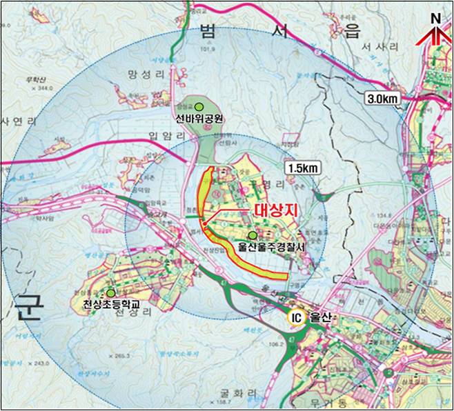 구영들공원 조성 대상지. 울산매일 포토뱅크