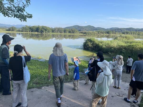 ㈔창녕우포늪생태관광협회 생태체험 프로그램 참가자들이 우포늪을 탐방하고 있다. /창녕우포늪생태관광협회