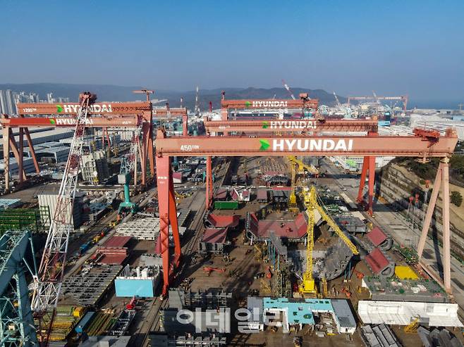 HD현대중공업 야드 전경.(사진=HD현대중공업)