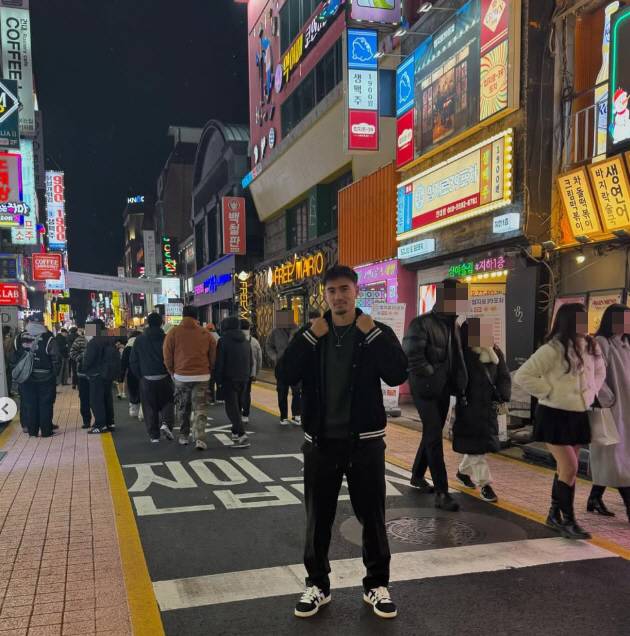 ◇한국 방문 당시 카스트로프의 모습. 사진출처=옌스 카스트로프 SNS