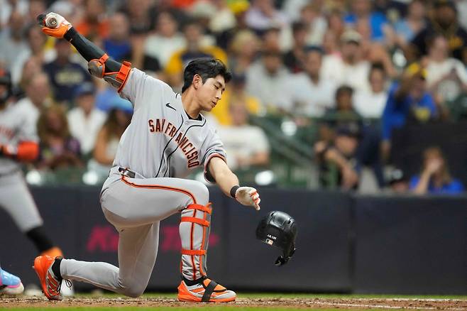MILWAUKEE, WISCONSIN - AUGUST 22: Jung Hoo Lee #51 of the San Francisco Giants strikes out swinging against the Milwaukee Brewers in the sixth inning at American Family Field on August 22, 2025 in Milwaukee, Wisconsin.   Patrick McDermott/Getty Images/AFP (Photo by Patrick McDermott / GETTY IMAGES NORTH AMERICA / Getty Images via AFP)







<저작권자(c) 연합뉴스, 무단 전재-재배포, AI 학습 및 활용 금지>