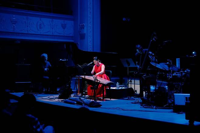 지난해 5월 미국 뉴욕의 룰렛 인터미디움에서 김도연이 공연을 펼치고 있다. 본인 제공