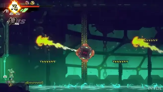 ▲ 기본적인 대시, 이단 점프 등은 모두 게임 시작할 때부터 가진 무사시의 능력