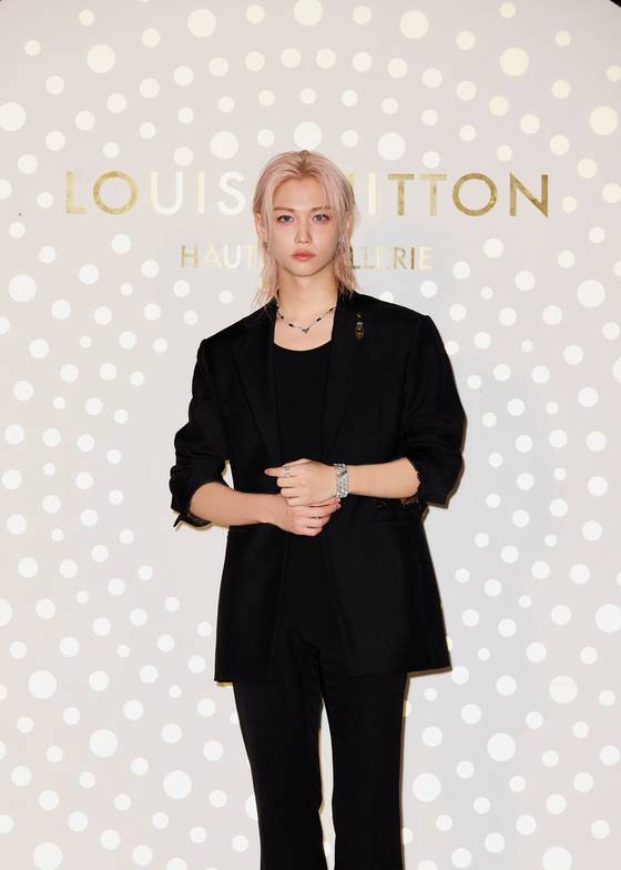 버츄어시티 하이 주얼리 쇼에 참석한 루이 비통 브랜드 앰배서더 필릭스(스트레이 키즈). 사진 루이 비통