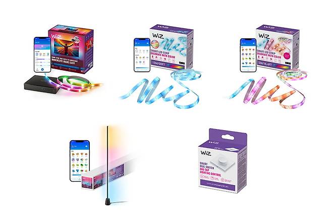 위즈의 올해 하반기 스마트 조명 라인업. 사진=위즈