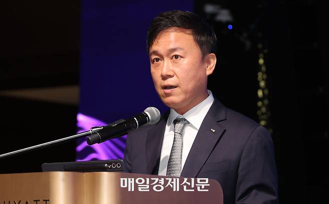 말레이시아 포럼 연단에선 최성길 OTSM 대표 [이승환 기자]