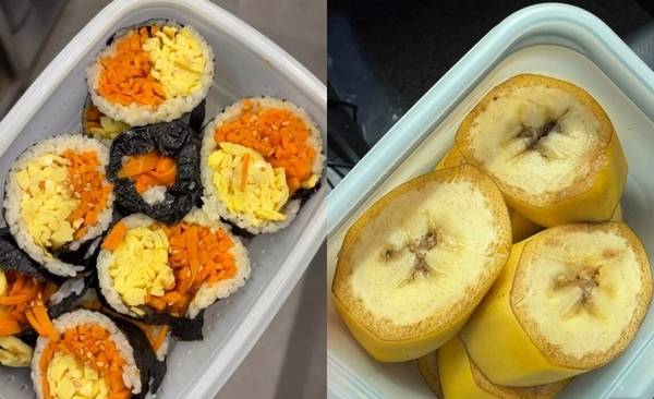 초보 카페 사장이 단골 손님의 아버지로부터 전달 받은 도시락. 인스타그램