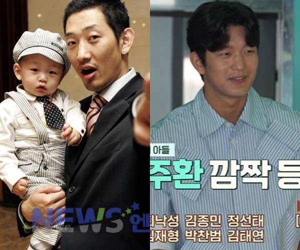 왼쪽부터 2005년 3월 서울 강남구 압구정동 늘봄공원에서 열린 김창열 아들 주환의 돌잔치 현장, 채널A ‘절친 토큐멘터리 4인용식탁’ 방송화면 캡처