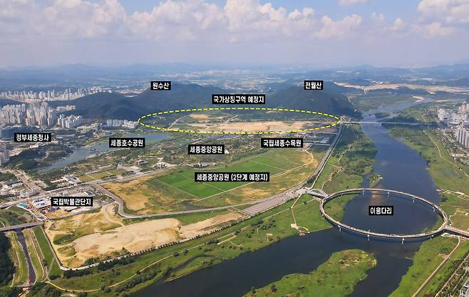 세종시 국가상징구역 조성 예정지 [행복청 제공. 재판매 및 DB 금지]