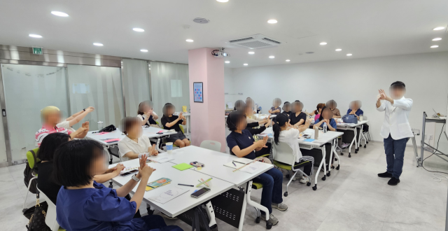 ▲서북권직장맘지원센터가 시행한 건강관리 프로그램ⓒ서북권직장맘지원센터