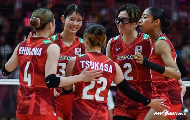 일본 여자 배구대표팀. /AFPBBNews=뉴스1
