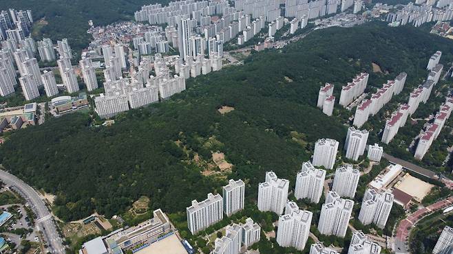 수지중앙공원부지. 사진=용인시
