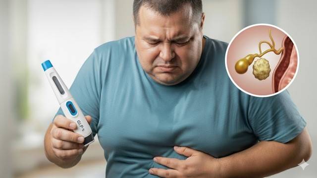 급격한 체중 감량은 담석증을 유발할 수 있고, UDCA는 담석 예방에 도움을 줄 수 있다｜출처: Gemini 생성