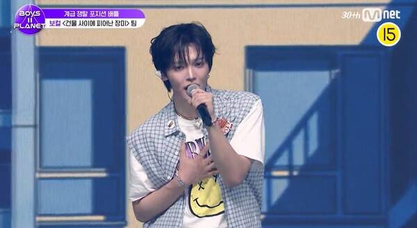 장한음 / 사진=Mnet '보이즈 2 플래닛' 방송화면