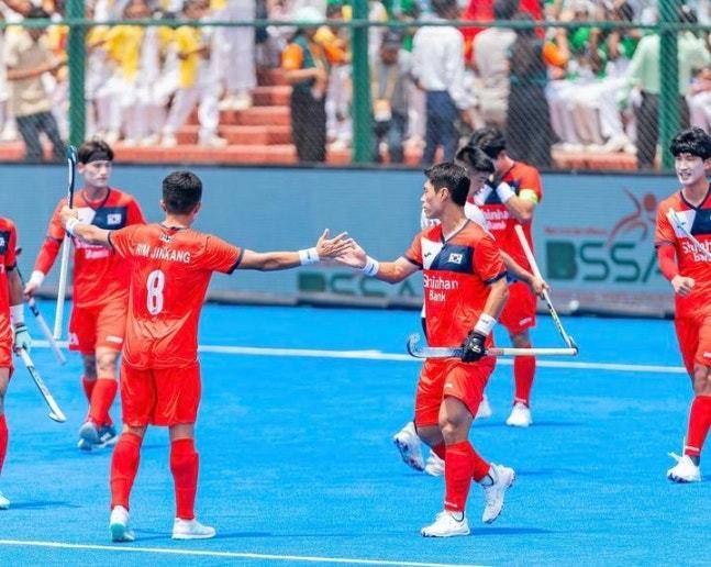 한국 남자 하키 대표팀이 아시아컵 첫 경기를 승리로 장식했다.(대한하키협회 제공)