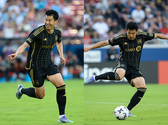 손흥민 축구선수 원본 사진(왼쪽)과 구글 제미나이가 제작한 손흥민 축구선수 사진 [구글 제미나이 제작]