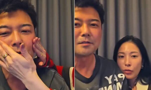 취중 라이브 방송을 진행한 전현무와 보아. 전현무 인스타그램 라이브 방송 캡처