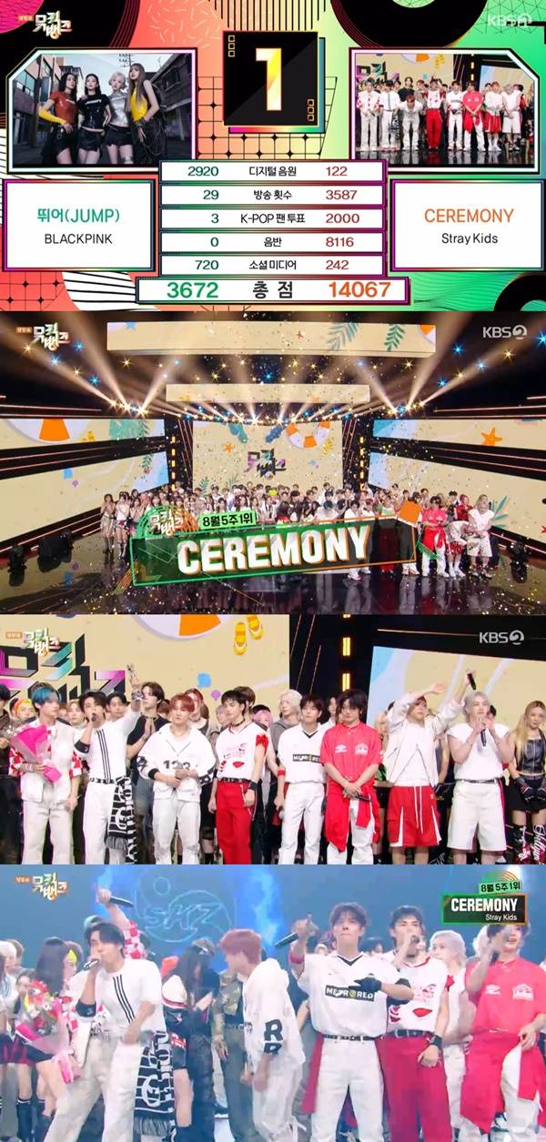 스트레이 키즈 1위 / 사진=KBS2 뮤직뱅크 캡처
