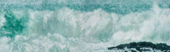 바람의 흐름, 520×162.5cm / 사진=김애란