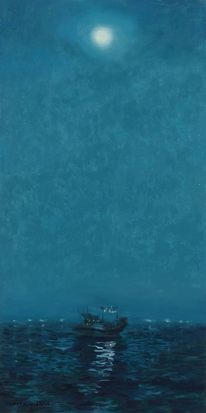 새벽, 120×60.5cm(120호 변형) / 사진=김애란