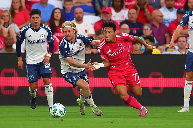 정상빈(세인트루이스). 사진=AFPBB NEWS