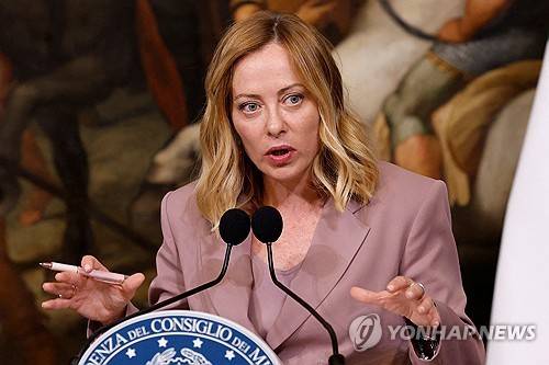 조르자 이탈리아 멜로니 총리. 연합뉴스