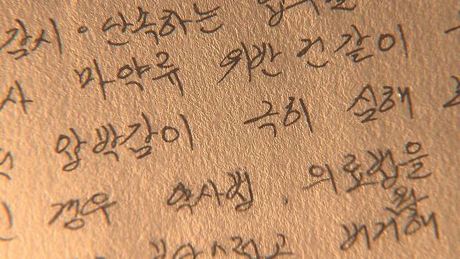 숨진 김 주무관의 이모가 쓴 경찰 진술서