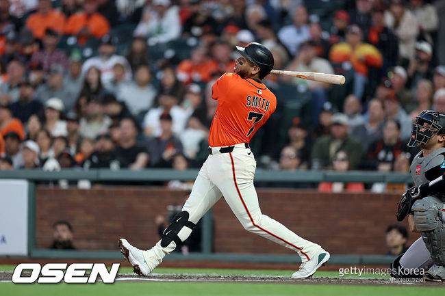 [사진] 샌프란시스코 도미닉 스미스. ⓒGettyimages(무단전재 및 재배포 금지)