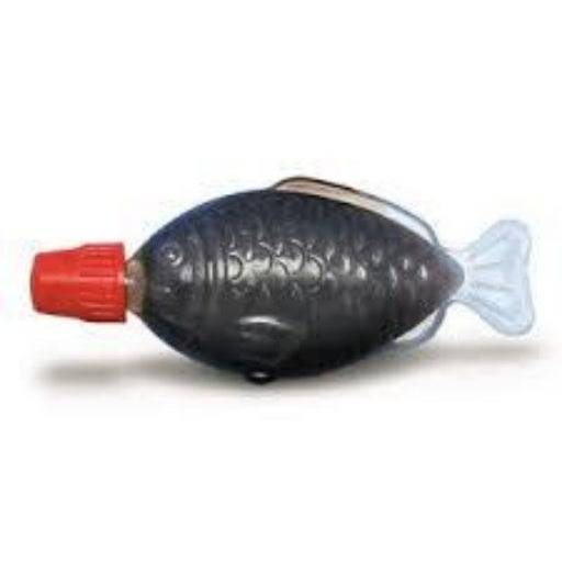 테이크아웃 스시 가게에서 사용하는 물고기 모양 간장용기