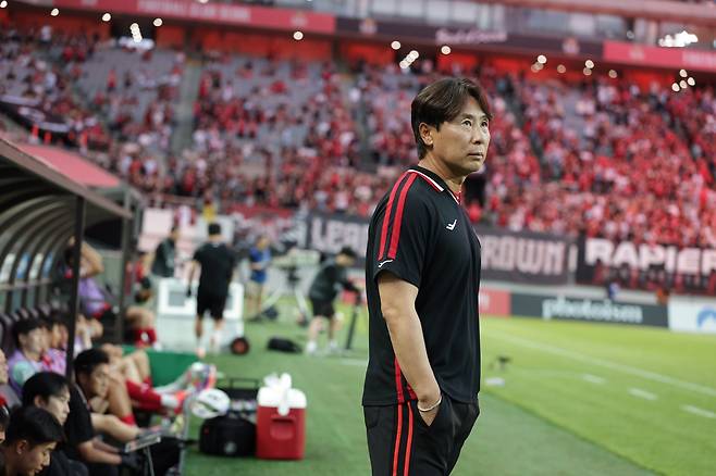 FC서울 김기동 감독은 31일 서울월드컵경기장에서 열릴 FC안양과 K리그1 홈경기를 이기면 지도자 통산 100번째 승리를 안게 된다. 사진제공｜한국프로축구연맹