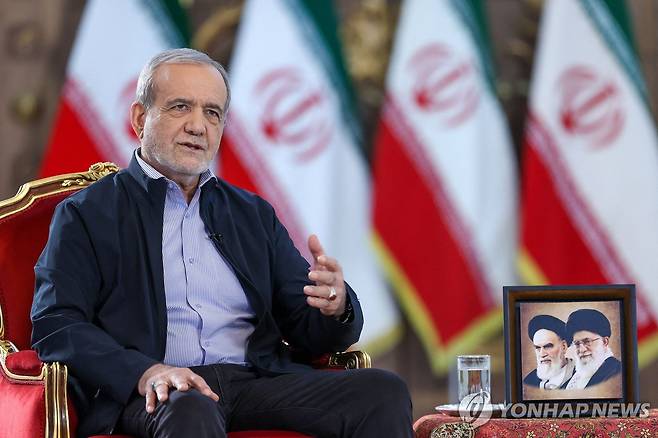 마수드 페제시키안 이란 대통령 [AFP 연합뉴스 자료사진. 재판매 및 DB 금지]
