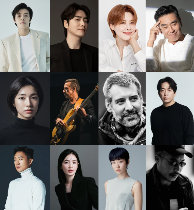 ▲ (왼쪽 위부터 시계방향) 강하늘, 이준혁, 장도연, 류승룡, 박지환, 이명세, 이주영,전미도, 조우진, 하영, 에릭 세라, 그레고리 마뉴