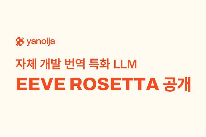 야놀자가 자체 개발한 번역 특화 인공지능 모델 '이브 로제타'를 오픈소스 인공지능(AI) 플랫폼 허깅 페이스에 공개했다./그래픽=야놀자 제공