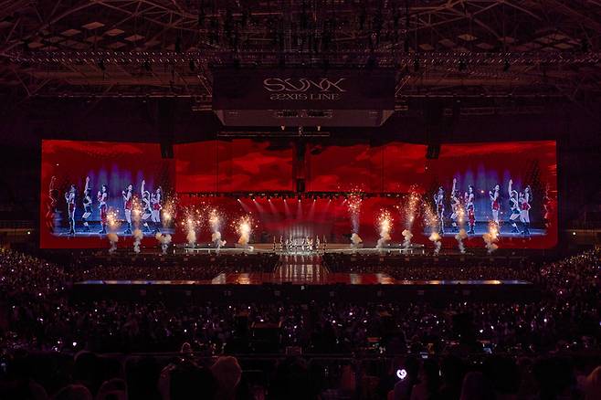 에스파가 지난 8월 29일부터 31일까지 서울 송파구 케이스포돔에서 ‘2025 aespa LIVE TOUR -SYNK : aeXIS LINE’(2025 에스파 라이브 투어 – 싱크 : 엑시스 라인)을 개최했다. 사진 | SM엔터테인먼트