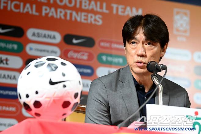 25일 서울 신문로 축구회관에서 홍명보 축구대표팀 감독이 9월 A매치 2연전 소집 명단을 발표했다. 질문에 답하는 홍명보 감독의 모습. 허상욱 기자wook@sportschosun.com/2025.08.25/