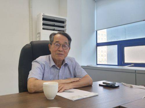 유상열 재세능원 부동대표(부회장)가 아시아경제와 인터뷰하고 있다. 강희종기자