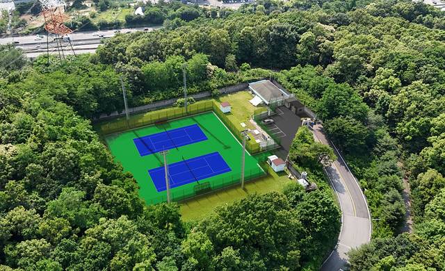 분당3배수지 테니스장 사진=성남시 제공