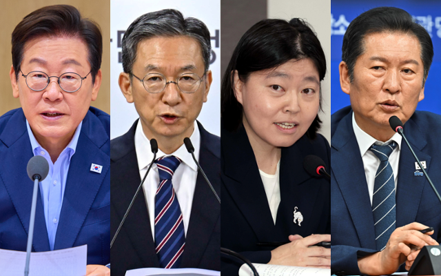 이재명 대통령이 검찰 개혁 논의와 관련해 거듭 "합리적 토론"을 주문하고 있다. 사진은 이 대통령(왼쪽부터)이 8월 29일 서울 용산 대통령실 청사에서 국무회의를 주재하는 모습. 정성호 법무부 장관이 11일 서울 종로구 정부서울청사 합동브리핑실에서 8·15 광복절 특별사면에 대해 발표하고 있는 모습. 임은정 서울동부지검장이 29일 촛불행동 등이 주최한 국회 토론회에 참석한 모습. 정청래 더불어민주당 대표가 21일 국회 호남발전특위 출범식에 참석해 축사하는 모습. 이 대통령 SNS · 강예진 기자 · 뉴시스 · 정다빈 기자