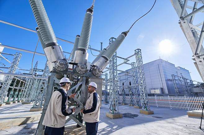 효성중공업이 한국전력 양주 변전소에 공급한 200MW급 HVDC 시스템. 효성중공업 제공