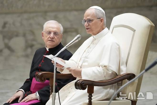 [바티칸=AP/뉴시스]레오 14세 교황 (사진=뉴시스DB)