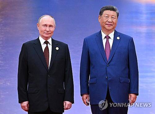 블라디미르 푸틴 러시아 대통령과 시진핑 중국 국가주석 [EPA 연합뉴스 자료사진. 재판매 및 DB 금지]