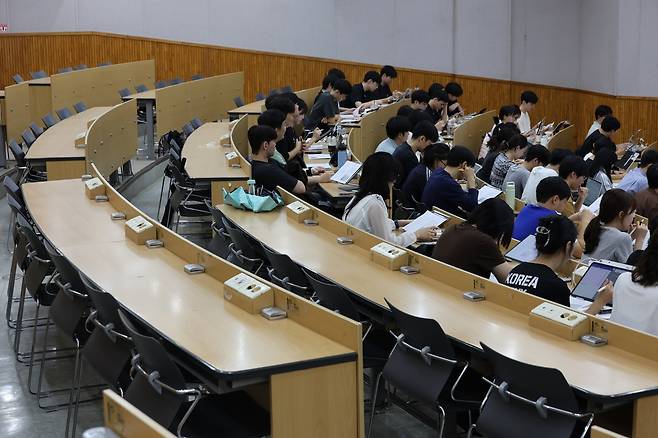 부산대 의대생 복귀 첫날 [촬영 박성제]