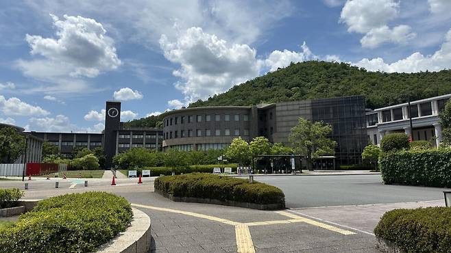일본 교토 리츠메이칸대학교 전경.