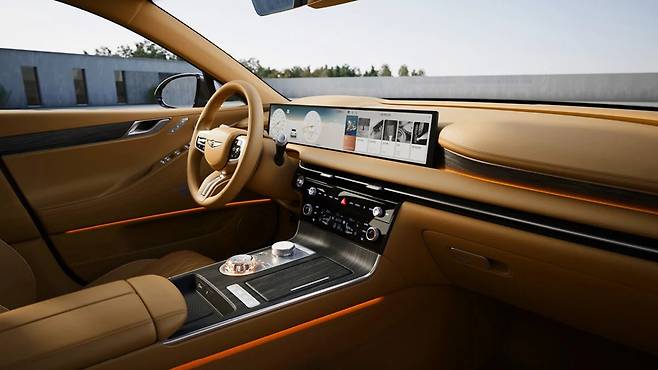 제네시스 G80 실내