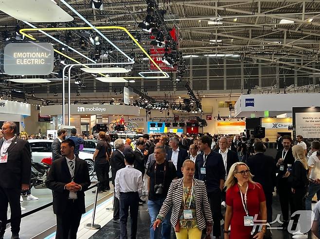 2023년 9월 독일 뮌헨서 열린 IAA 모빌리티 현장.(뉴스1 자료사진)