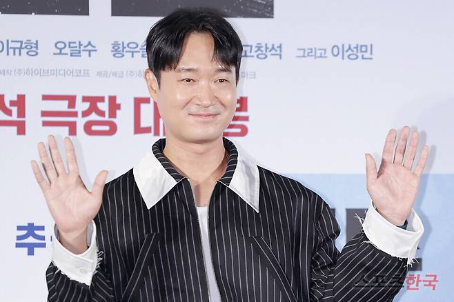 영화 '보스' 제작보고회에 참석한 배우 조우진. 25.9.1 ⓒ이혜영 기자 lhy@hankooki.com