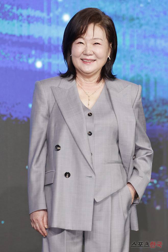 디즈니+ 오리지널 시리즈 '북극성' 제작발표회에 참석한 김해숙. 25.9.2 ⓒ이혜영 기자 lhy@hankooki.com